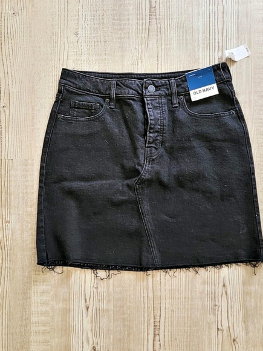 NWT Old Navy High-Rise Secret-Smooth Pockets Mini Skirt Black Size 6 Capsule